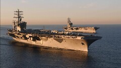 warship military aircraft carrier ship