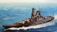 warship military artwork ship