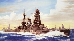 warship military ship artwork