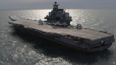 warship Russian Navy aircraft carrier military ship vehicle