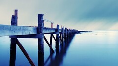 water dock pier blue Sea