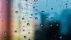 water drops liquid glass