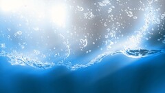 water liquid digital art blue