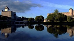 water reflection Russia Narva