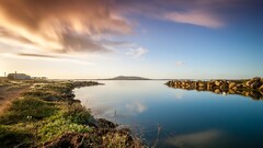 water sky clouds Sea nature landscape