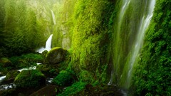 waterfall landscape nature USA Oregon