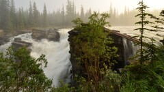 waterfall nature landscape