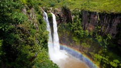 waterfall nature landscape South Africa