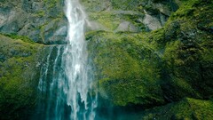 waterfall nature outdoors rock