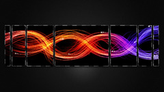 waveforms colorful digital art