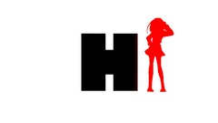 white background Anime text silhouette Minimalism