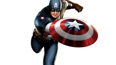 white background marvel comics captain america superhero shield