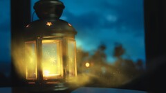 window night lantern Stars sparkles lights