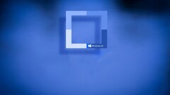 windows 10 logo blue background