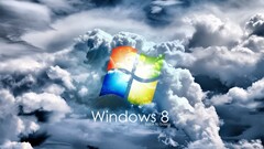 windows 8 logo clouds