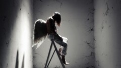 wings angel wall indoors