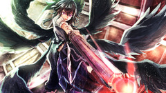 wings cannons anime girls Anime