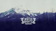 winter Mountains Typography digital art