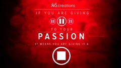 winter Typography red background