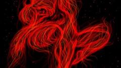 Women artwork digital art red