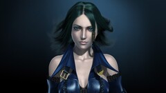 Women artwork fantasy girl render 3d dark hair face