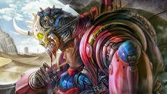 Women blood science fiction artwork