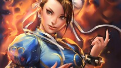 Women chun-li street fighter video games video game art artwork