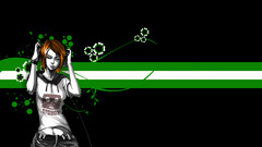 Women digital art anime girls Minimalism closed eyes Anime