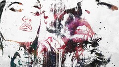 Women face artwork abstract