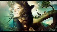 Women fantasy art digital art Photoshop