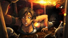 Women lara croft tomb raider Rise of Tomb Raider video games