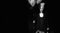 Women monochrome balloon model