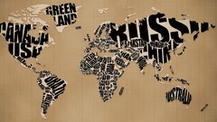 word clouds world map Map