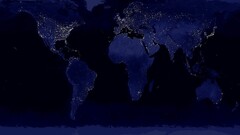 world map digital art Map blue