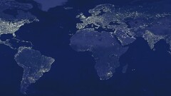 world map digital art Map