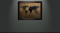 world map digital art Map