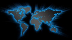 world map digital art Map