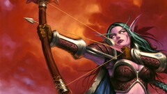 world of warcraft Archer fantasy girl bow fantasy art elves
