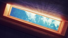 worm's eye view building sky blue bottom view