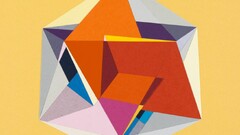 yellow Simple Background abstract geometric figures