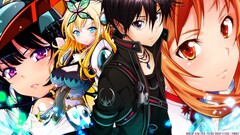 yuuki asuna kirigaya kazuto Mikazuki Yozora anime girls necklace