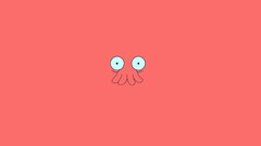 Zoidberg Futurama Minimalism Simple Background